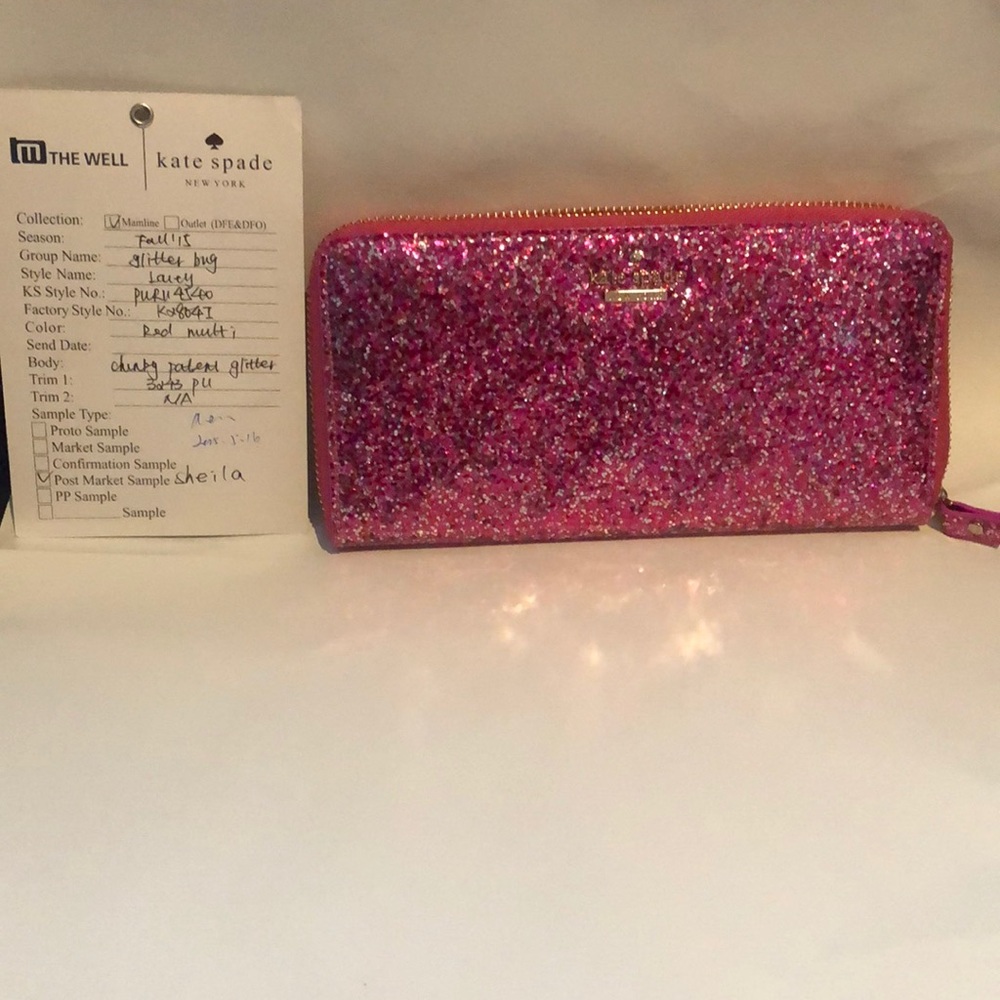 Kate spade Lacey glitter bug wallet